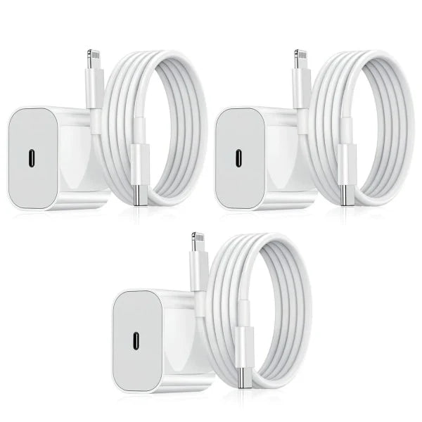 3-pack 20W Snabbladdare för iPhone